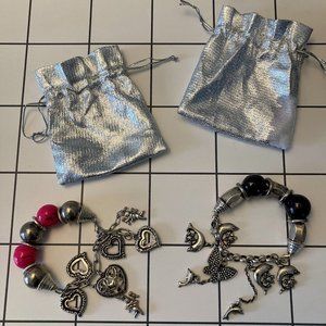 Bundle of 2 Chunky Charm Bracelets (NWOT)